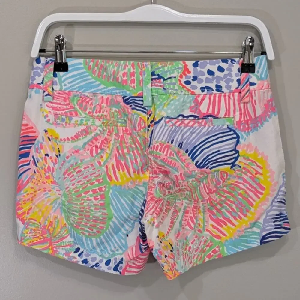 Lilly Pulitzer The Callahan Short Roar of the Sea Tropical Resort - Size 00